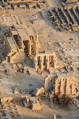Aerial view of Ramesseum, Luxor, Egypt