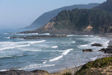 Fototapeta na wymiar Beauriful view on Oregon's Pacific coast