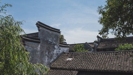 Fototapeta na wymiar Traditional Chinese houses in Nanxun, Zhejiang, China