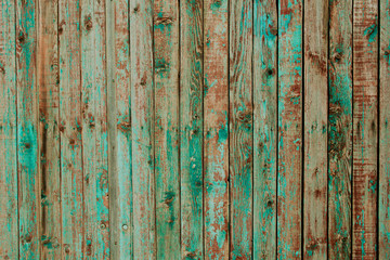 Green faded background from boards.