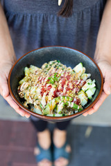 Poke Bowl with Spicy Tuna