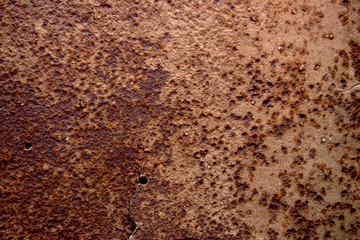 Texture of old rusty metal surface. Metal corrosion