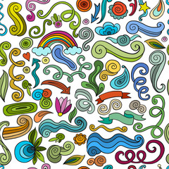 Fototapeta na wymiar Swirl background, seamless pattern for your design