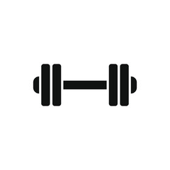 Dumbbell icon. Vector illustration.