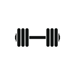 Dumbbell icon. Vector illustration.