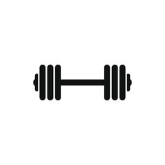 Dumbbell icon. Vector illustration.
