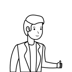 Isolated avatar man vector design