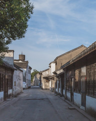 Street and houses in the Nanxun, Zhejiang, China