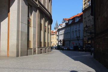 Obraz premium street in old town