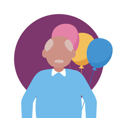 Grandfather cartoon vector design