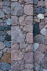 Wall of stone as texture and background
