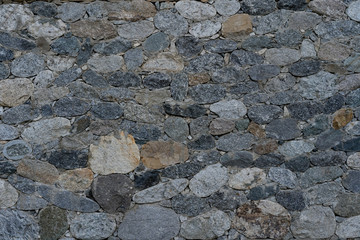 Wall of stone as texture and background