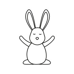 Isolated rabbit cartoon vector design