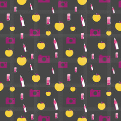 Vector illustration of school supplies