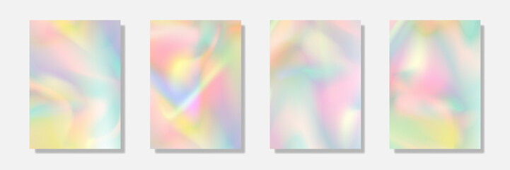 holographic pastel cover and pages for pattern,website and design