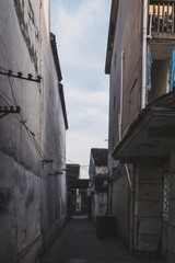 Narrow alley in Nanxun, Zhejiang, China