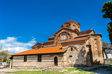 Fototapeta na wymiar Holy Mary Perybleptos Church in Ohrid, North Macedonia