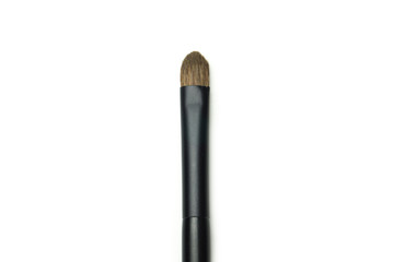 eye shadow brushes on white background 