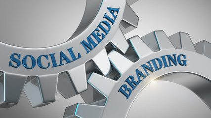 Social media branding concept