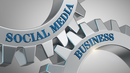 Social media business concept