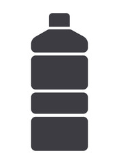 Plastic bottle flat design vector icon symbol