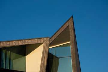 architectural detail of modern building