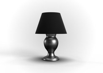 Bedside Lamp Antique Style Design 3D Render