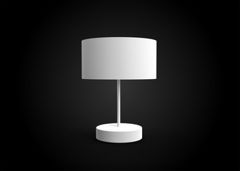 Bedside Lamp Antique Style Design 3D Render