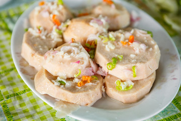 Cuban Melanga Entree with Garlic Mojo