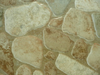 background of large and small artificial stone.