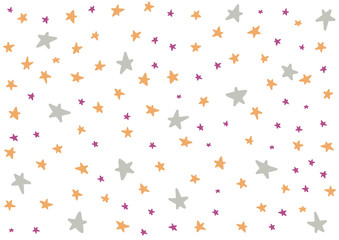 Stars background in Halloween colors for children kids