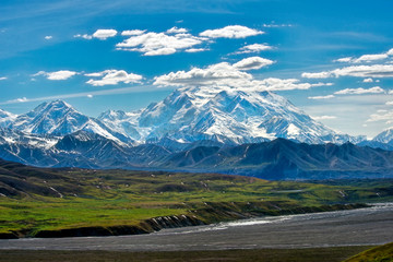 Snow Capped Mountain Landscape