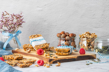 Organic homemade granola bars