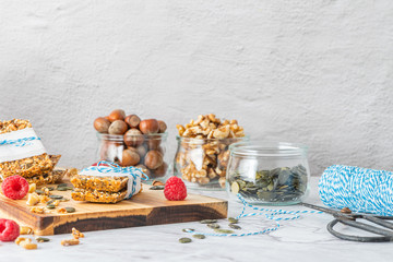 Organic homemade granola bars
