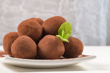 Fine chocolate truffles