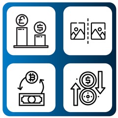 Set of swap icons such as Exchange, Flip , swap