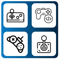 Set of joypad icons such as Joystick, Game, Controller , joypad