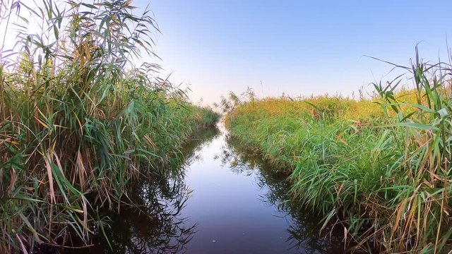 Aerial View of Danube Delta, Ciotica Chanel