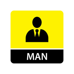 Man icon for web and mobile