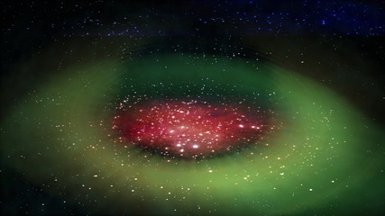 3d rendering of Billions of galaxies in the universe Cosmic art background