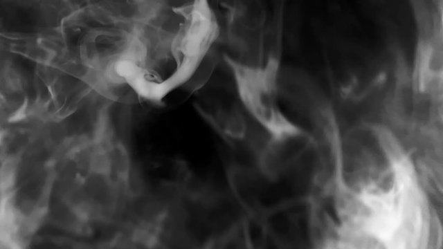 Heluin Concept. Fear. Horror. Something In Smoke. Smoke VFX Elements. Magic Halloween. Smoke On A Black Background