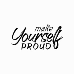 Fototapeta premium Motivational Quotes Design Vector Brush Typography Stock Vector