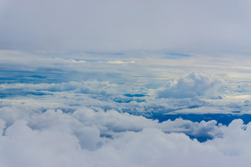 Fluffy clous sky nature atmosphere