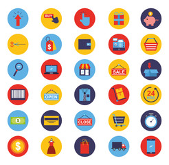 bundle of commerce electronic icons