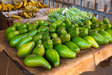Avocados at a Produce Stand in Cuba