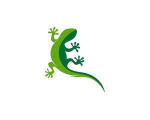 Lizard chameleon logo or icon template vector design