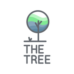 Tree logo, icon, organic, flora, plant symbol