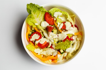 salad with a tartar sauce