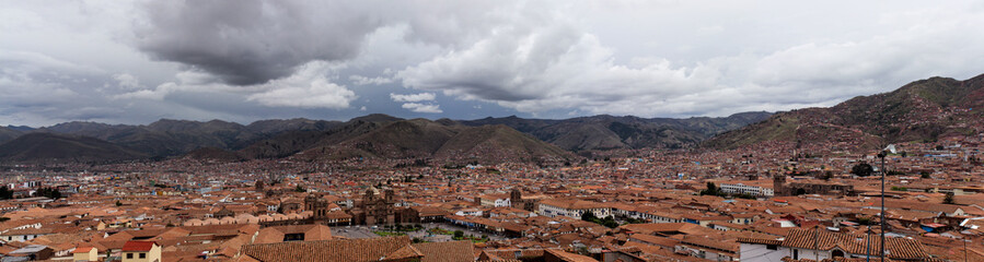 Fototapeta na wymiar Panoramic view of the city of Cusco