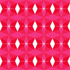 seamless repeating pattern design with crimson, deep pink and hot pink colors